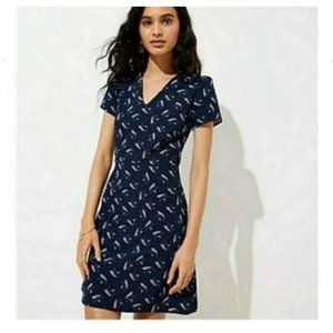 LOFT ANN TAYLOR Feather Pocket Dress 4